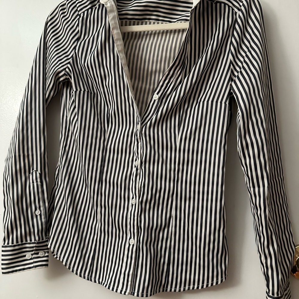 H&M Monochrome Striped Shirt